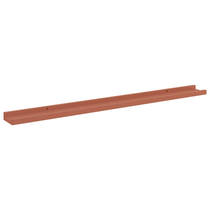 Scaffale da parete 4 pcs Rosso 100 x 9 x 3 cm Legno multistrato