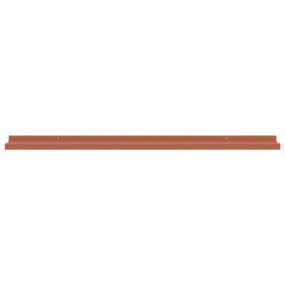 Scaffale da parete 4 pcs Rosso 100 x 9 x 3 cm Legno multistrato