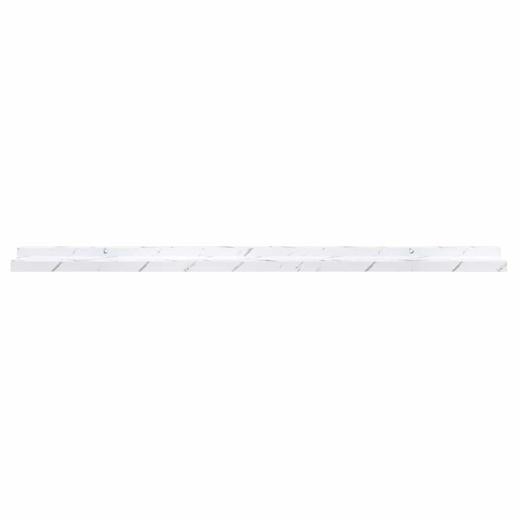 Scaffale da parete 2 pcs Marmo Bianco 100 x 9 x 3 cm
