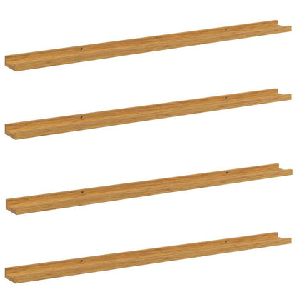 Scaffale da parete 4 pcs Beige 115 x 9 x 3 cm Legno multistrato