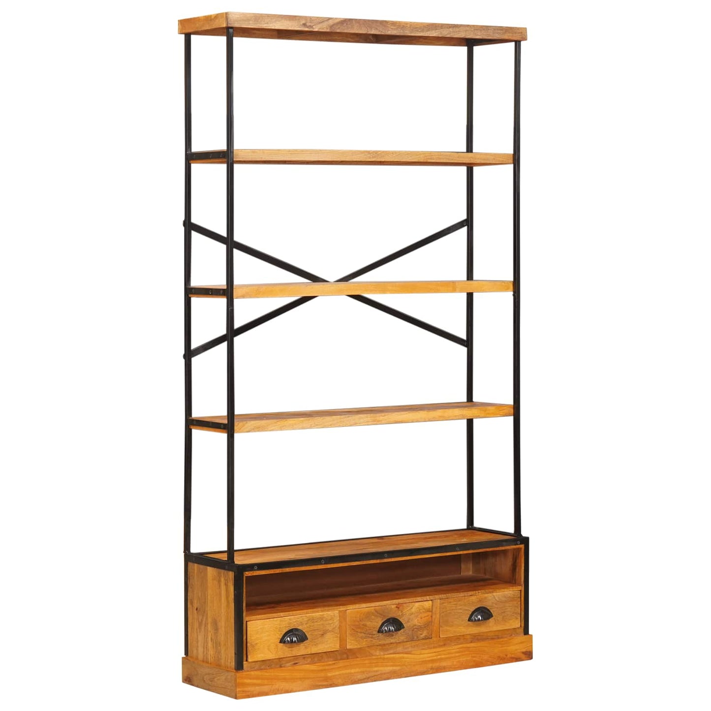 Scaffale a 5 ripiani Naturale 100 x 30 x 180 cm | homemem39