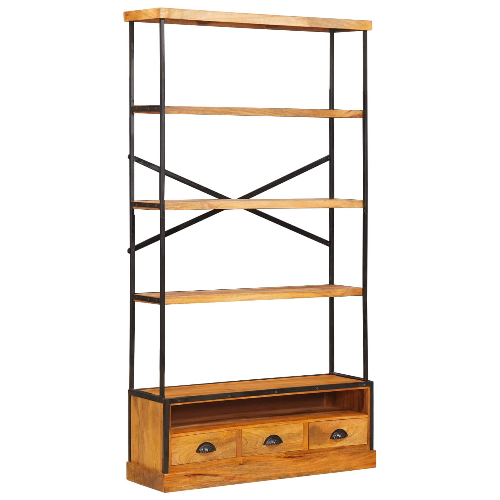 Scaffale a 5 ripiani Naturale 100 x 30 x 180 cm | homemem39