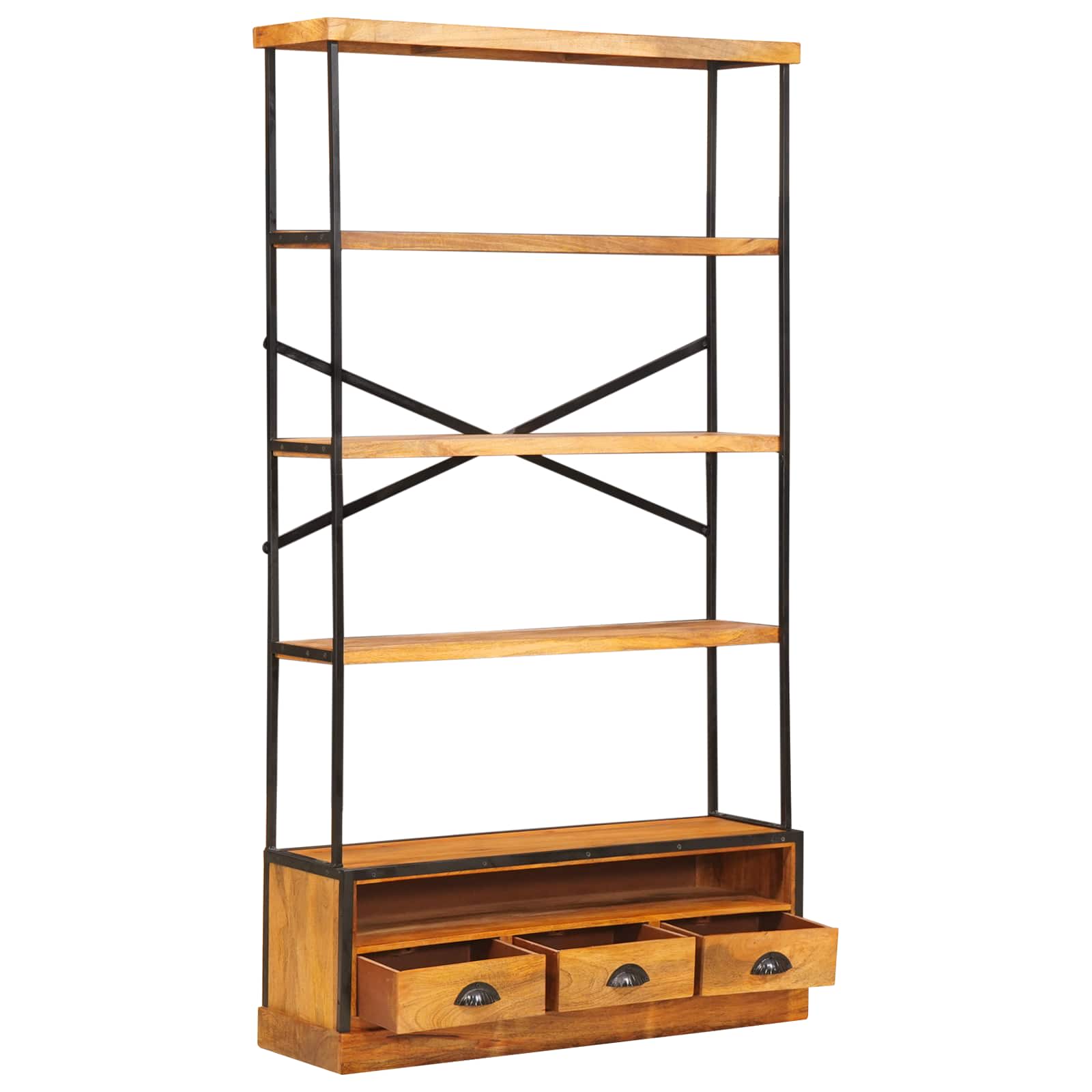 Scaffale a 5 ripiani Naturale 100 x 30 x 180 cm | homemem39
