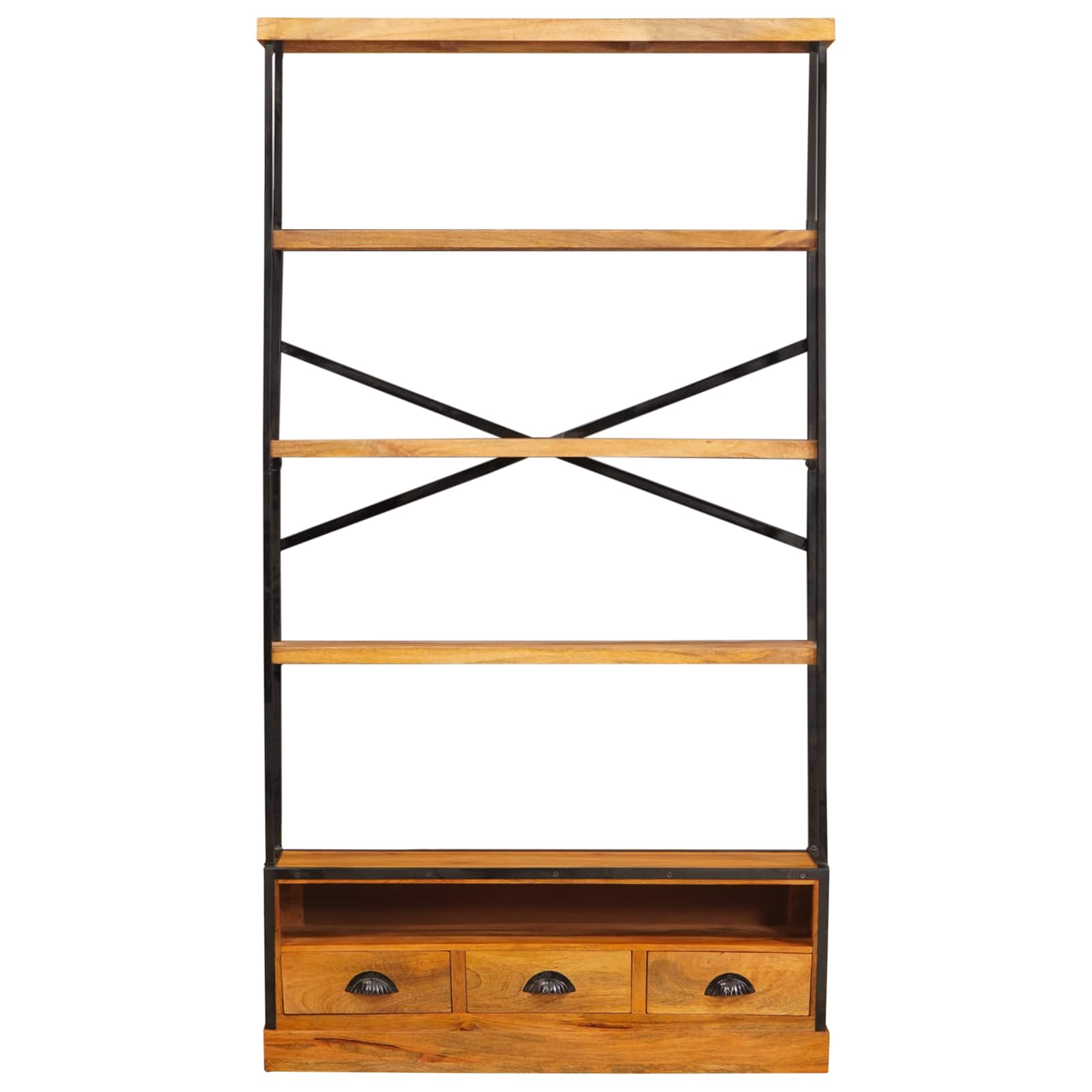 Scaffale a 5 ripiani Naturale 100 x 30 x 180 cm | homemem39