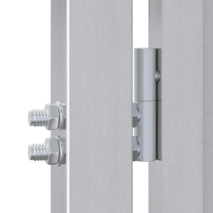 Cancello da giardino Argento 100 x 150 cm Acciaio inossidabile