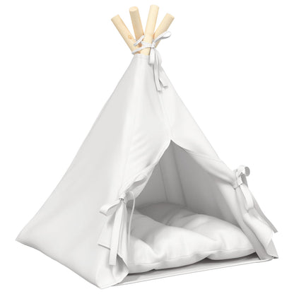 Tenda per animali con cuscino Bianco 40 x 40 x 50 cm Poliestere | homemem39
