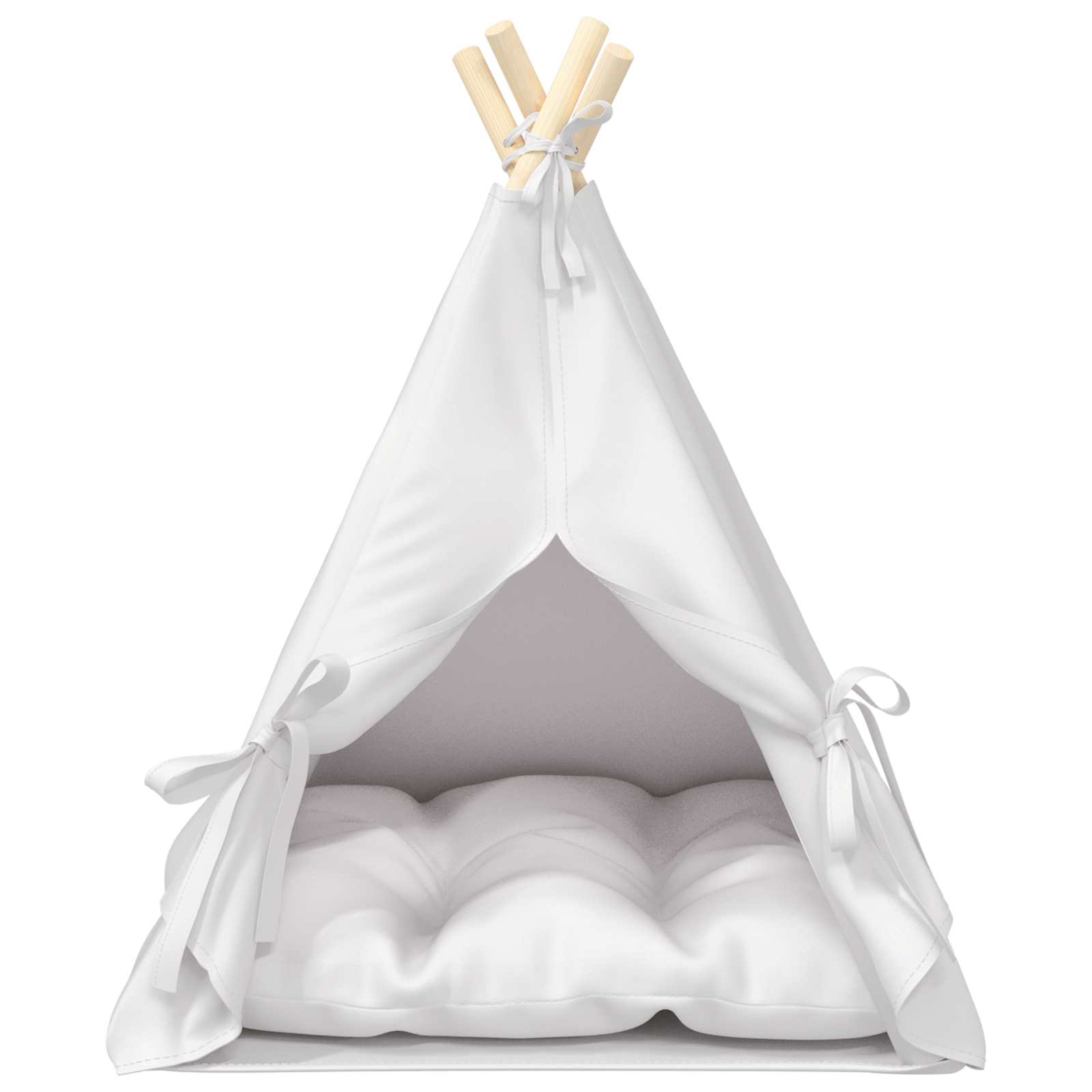 Tenda per animali con cuscino Bianco 50 x 50 x 60 cm Poliestere | homemem39