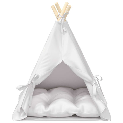 Tenda per animali con cuscino Bianco 50 x 50 x 60 cm Poliestere | homemem39