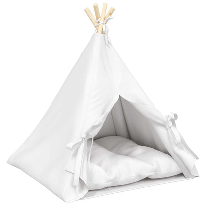 Tenda per animali con cuscino Bianco 60 x 60 x 70 cm Poliestere | homemem39