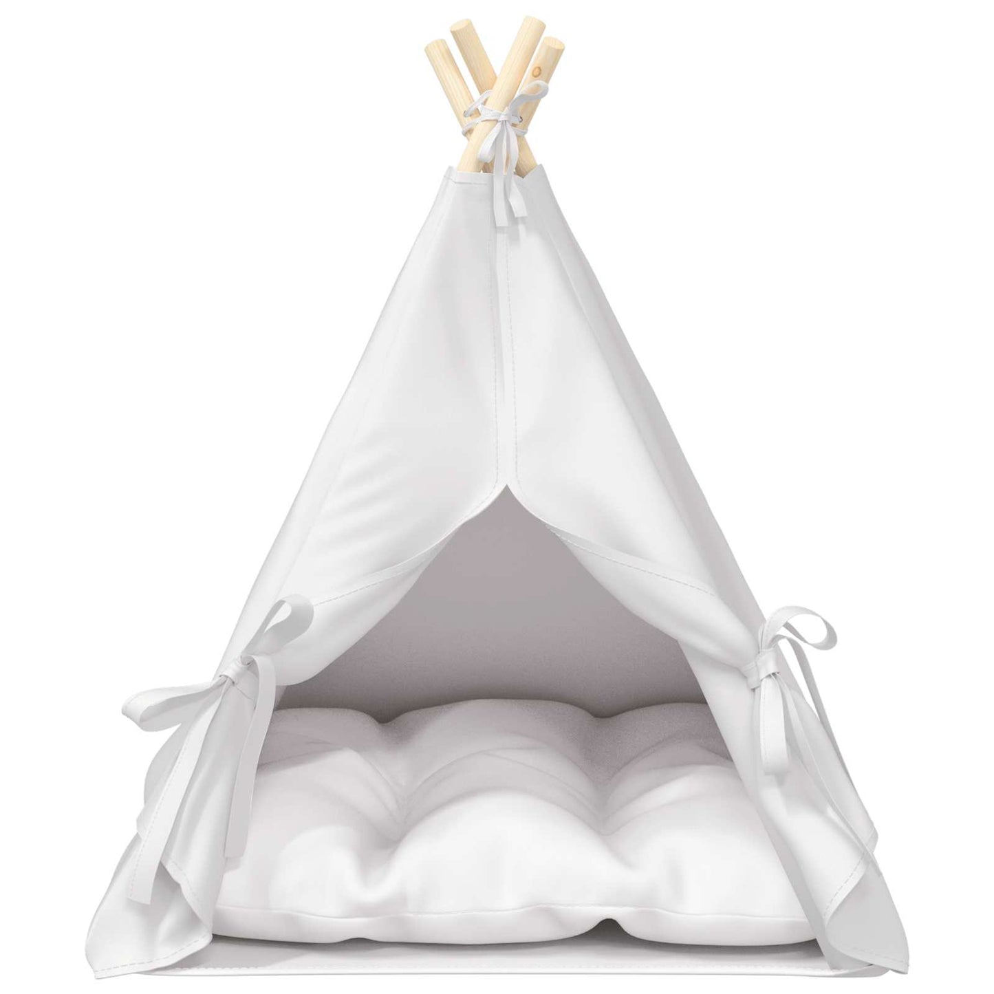 Tenda per animali con cuscino Bianco 60 x 60 x 70 cm Poliestere | homemem39
