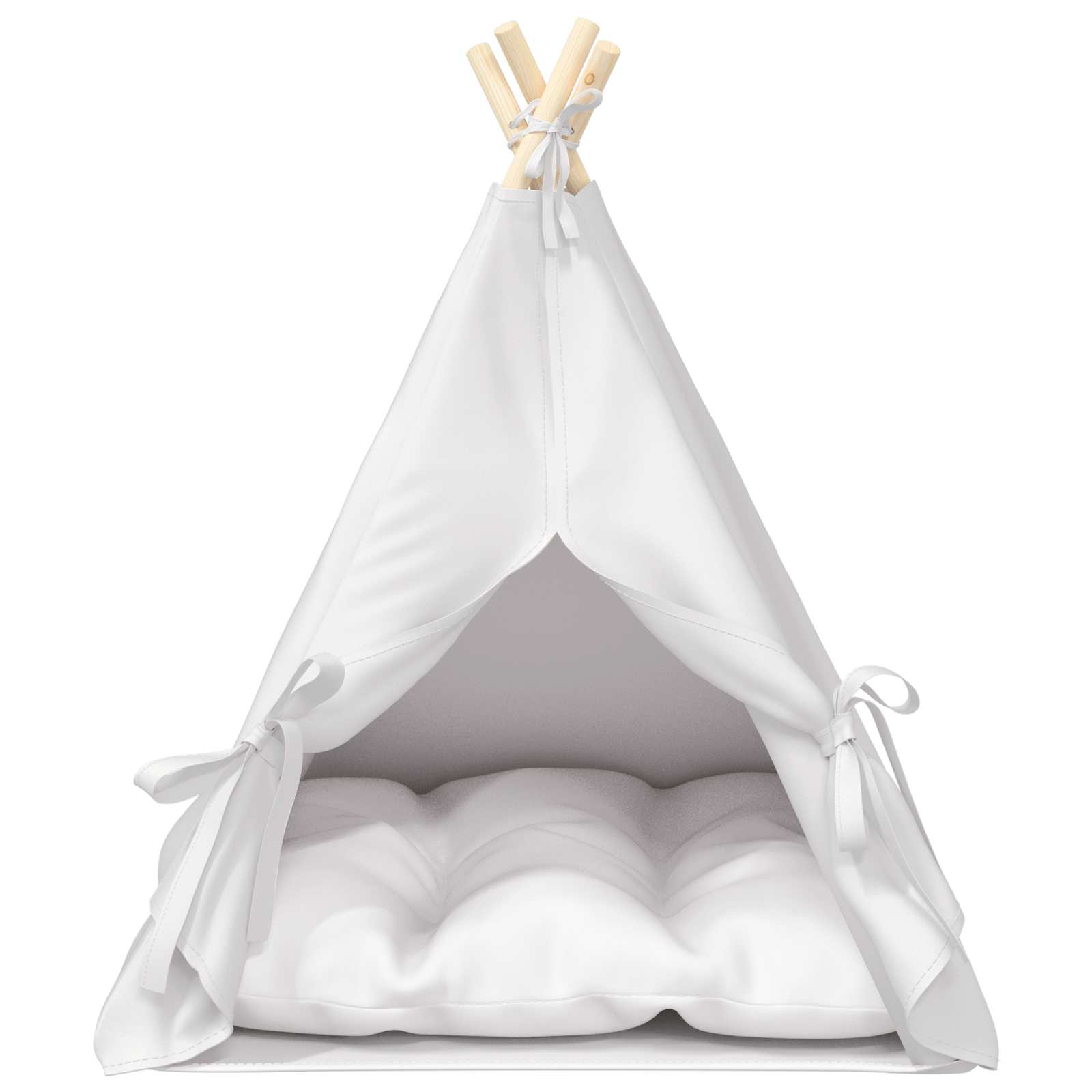 Tenda per animali con cuscino Bianco 60 x 60 x 70 cm Poliestere | homemem39