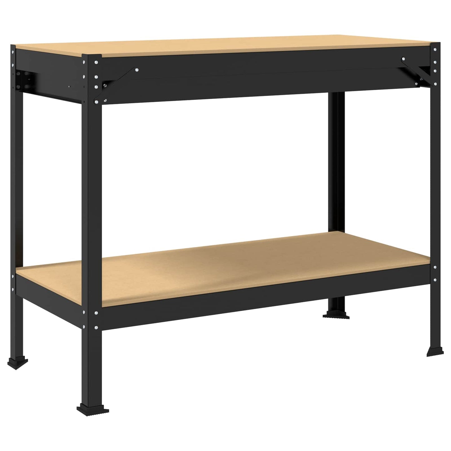 Banco da lavoro con cassetto Nero 114 x 54 x 91 cm | homemem39