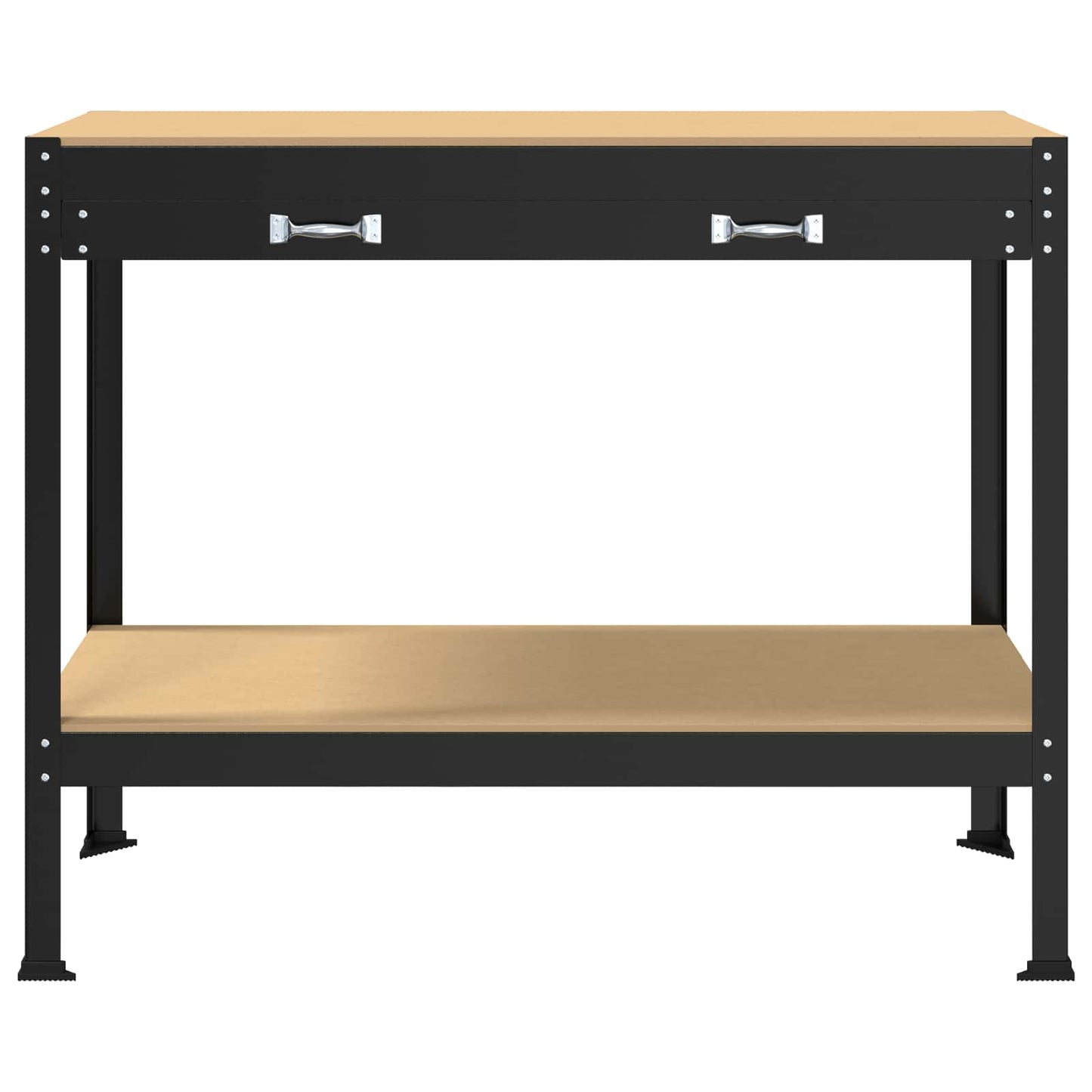 Banco da lavoro con cassetto Nero 114 x 54 x 91 cm | homemem39