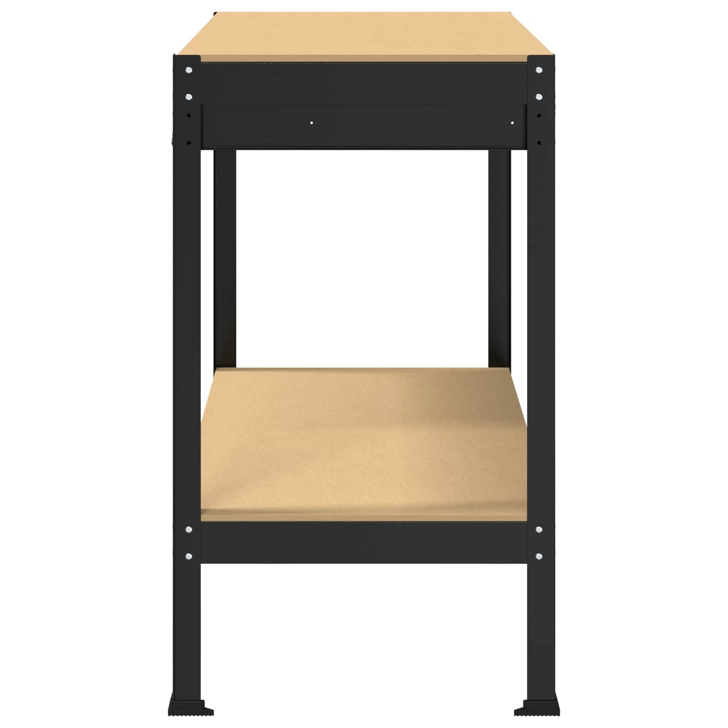Banco da lavoro con cassetto Nero 114 x 54 x 91 cm | homemem39