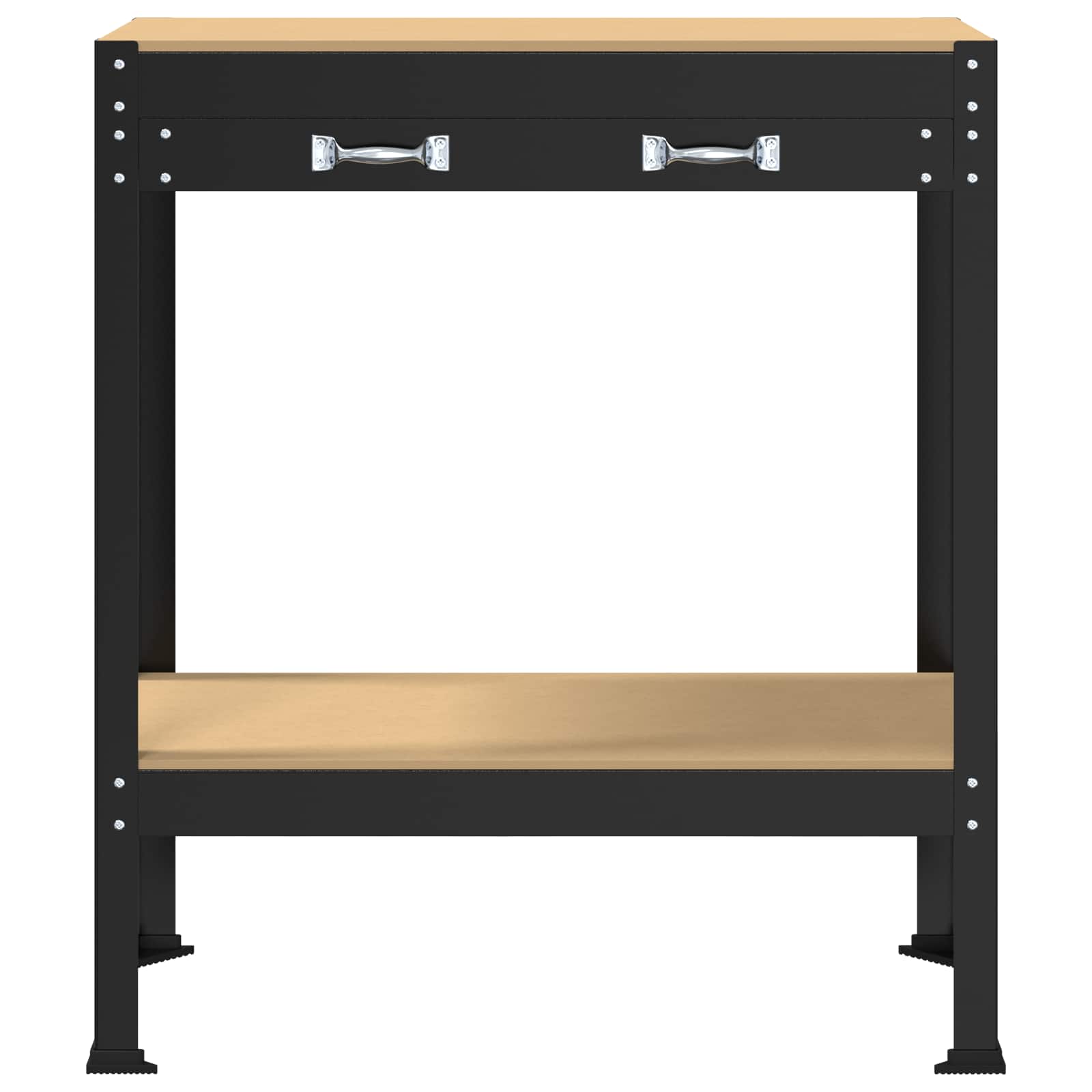 Banco da lavoro con cassetto Nero 80 x 40 x 91 cm | homemem39