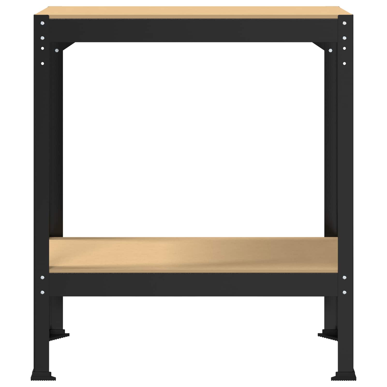 Banco da lavoro con lo scaffale Nero 81 x 41 x 91 cm | homemem39