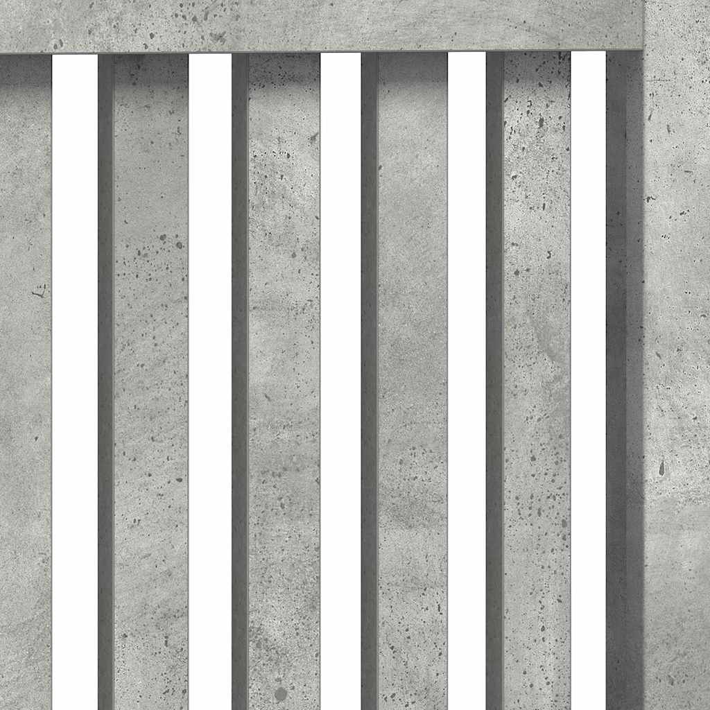 Copertura per radiatori Grigio cemento 152 x 19 x 81,5 cm | homemem39