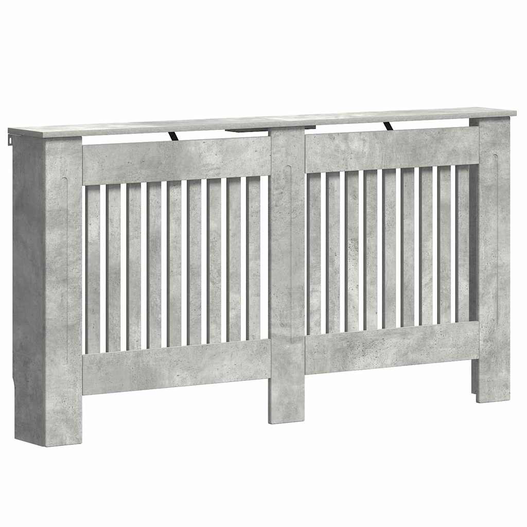 Copertura per radiatori Grigio cemento 152 x 19 x 81,5 cm | homemem39