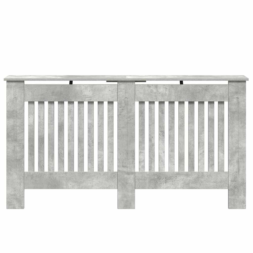 Copertura per radiatori Grigio cemento 152 x 19 x 81,5 cm | homemem39