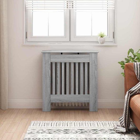 Copertura per radiatori Grigio Sonoma 78 x 19 x 81,5 cm
