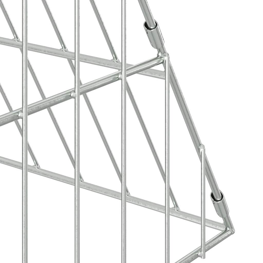 Gabbia per Conigli Argento 110 x 100 x 85 cm Acciaio zincato | homemem39