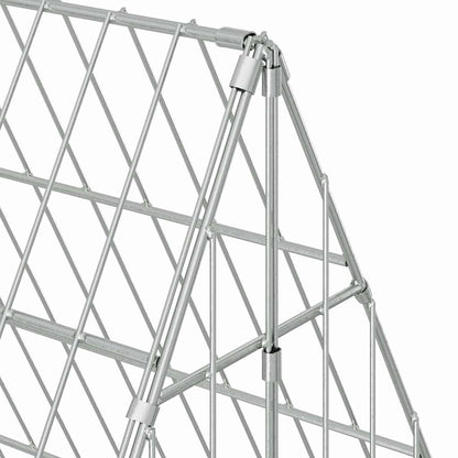 Gabbia per Conigli Argento 110 x 100 x 85 cm Acciaio zincato | homemem39