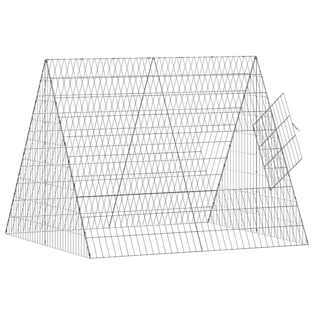 Gabbia per Conigli Argento 110 x 100 x 85 cm Acciaio zincato | homemem39
