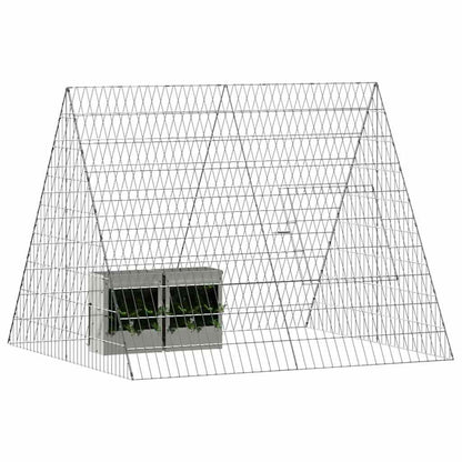 Gabbia per Conigli Argento 110 x 100 x 85 cm Acciaio zincato | homemem39