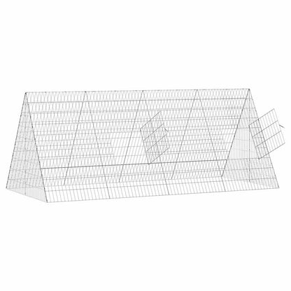 Gabbia per Conigli Argento 215 x 100 x 85 cm Acciaio zincato | homemem39