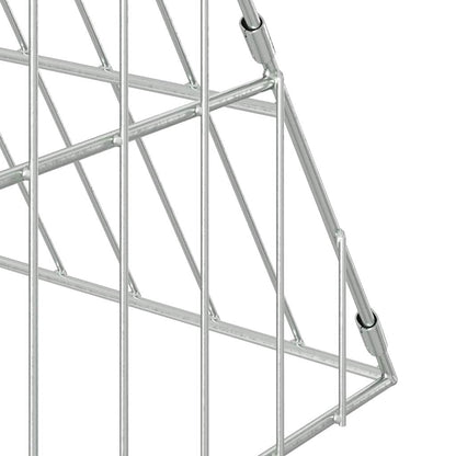 Gabbia per Conigli Argento 430 x 100 x 85 cm Acciaio zincato | homemem39