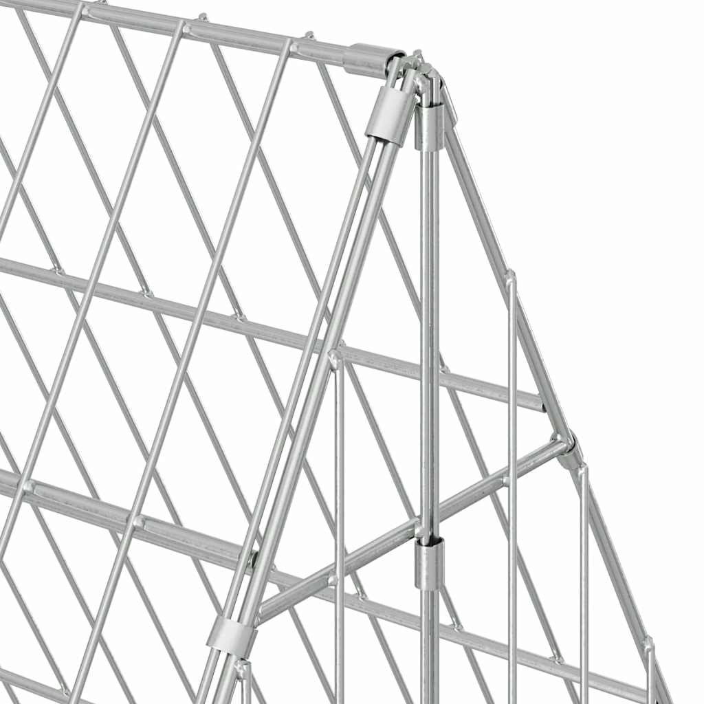 Gabbia per Conigli Argento 430 x 100 x 85 cm Acciaio zincato | homemem39