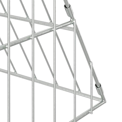 Gabbia per Conigli Argento 650 x 100 x 85 cm Acciaio zincato | homemem39