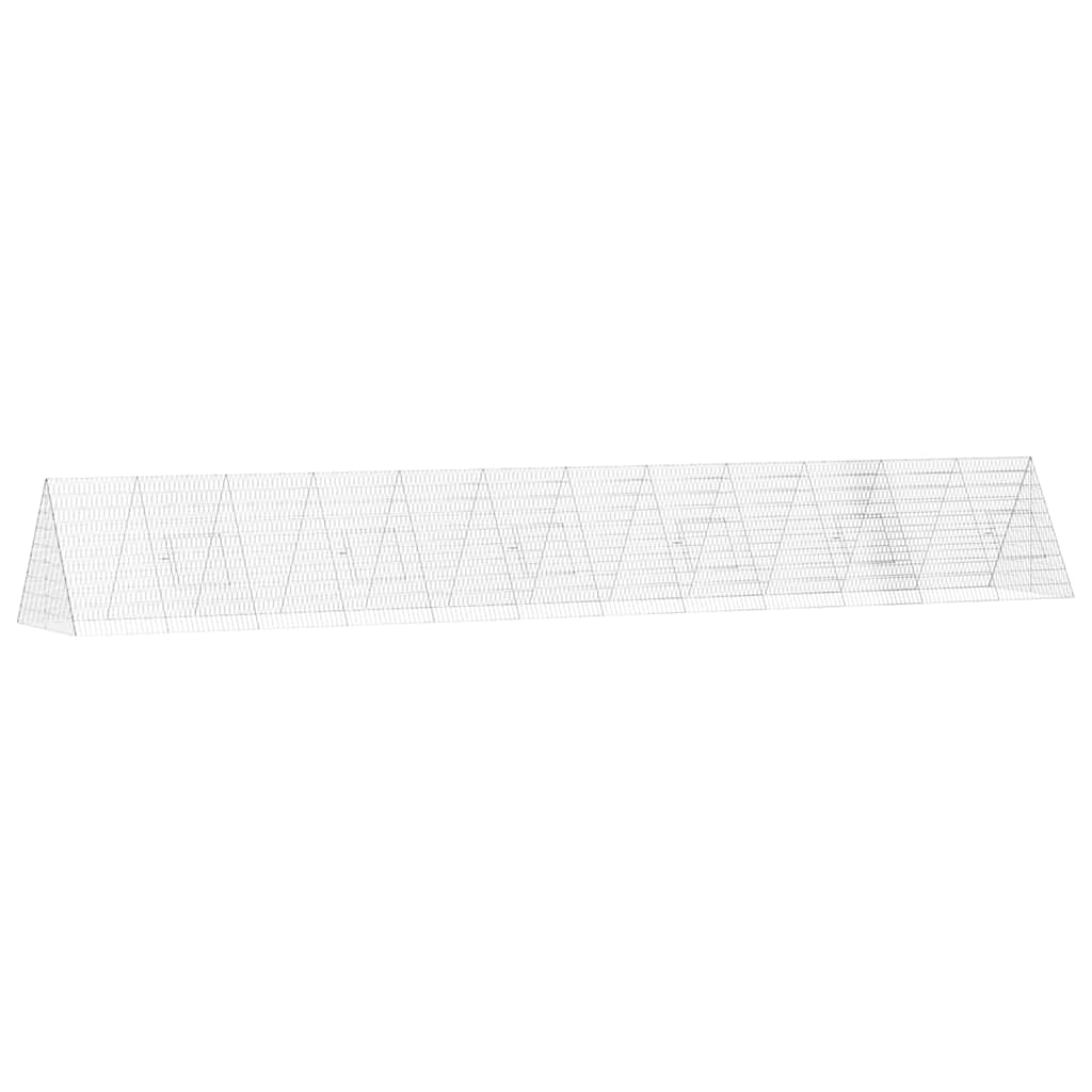 Gabbia per Conigli Argento 650 x 100 x 85 cm Acciaio zincato | homemem39