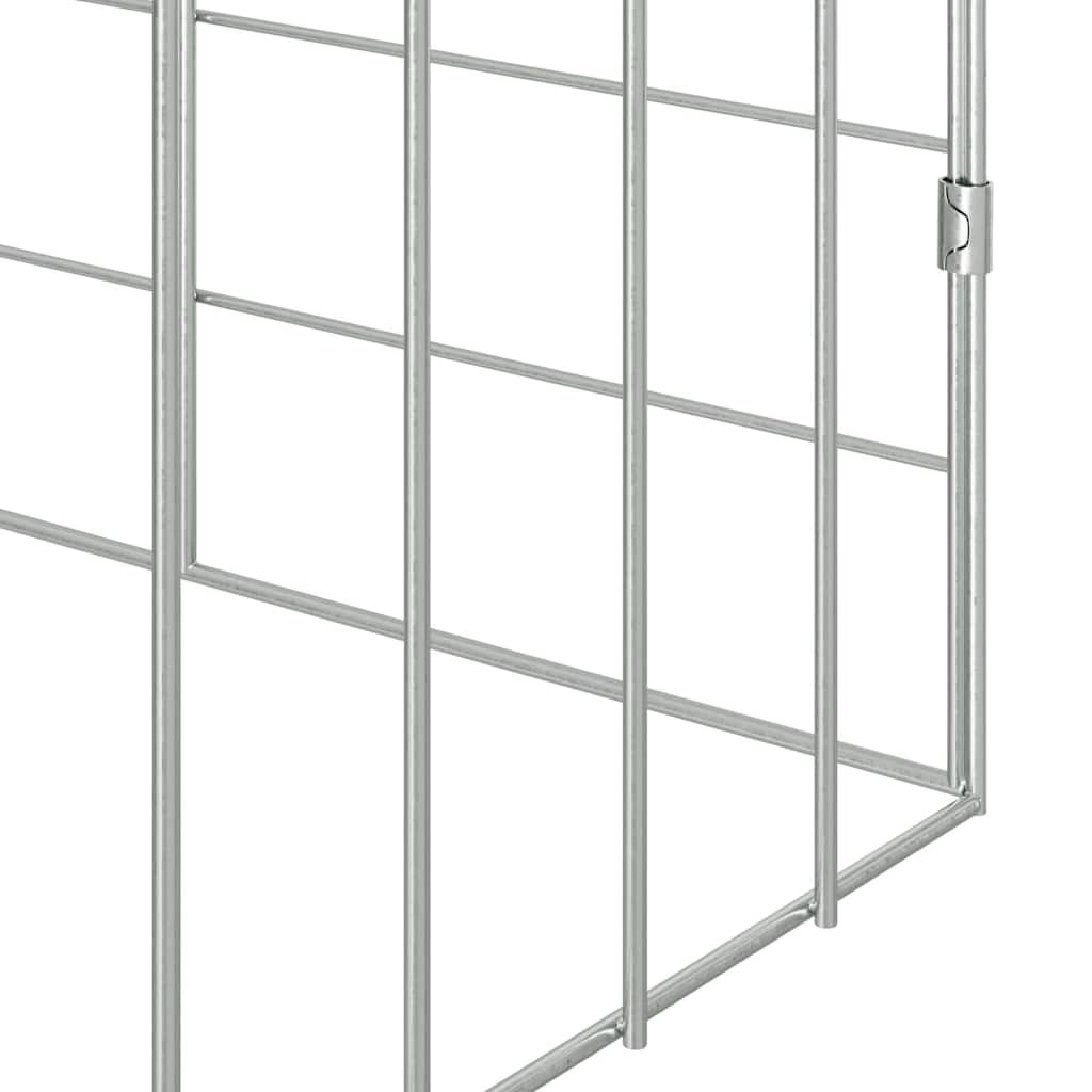 Gabbia per Conigli Argento 100 x 78 x 78 cm Acciaio zincato | homemem39