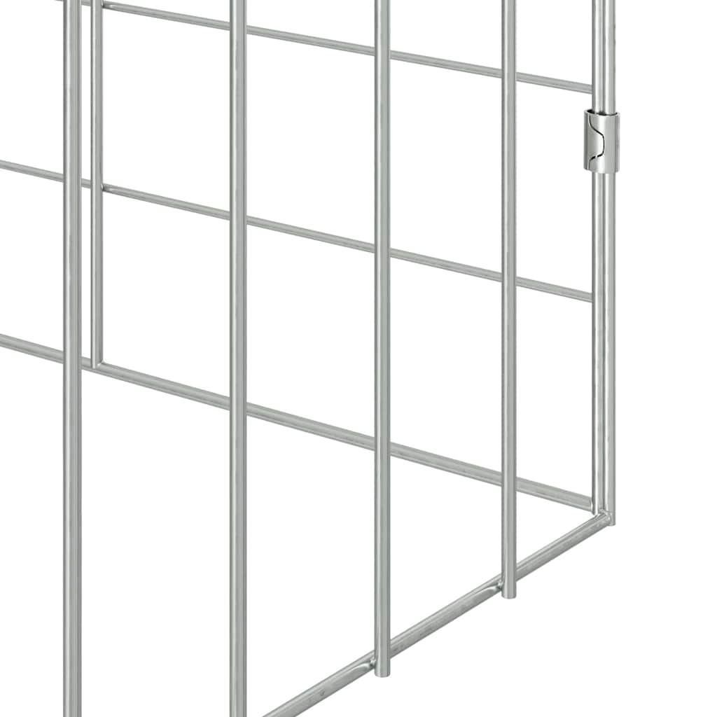 Gabbia per Conigli Argento 600 x 78 x 78 cm Acciaio zincato | homemem39