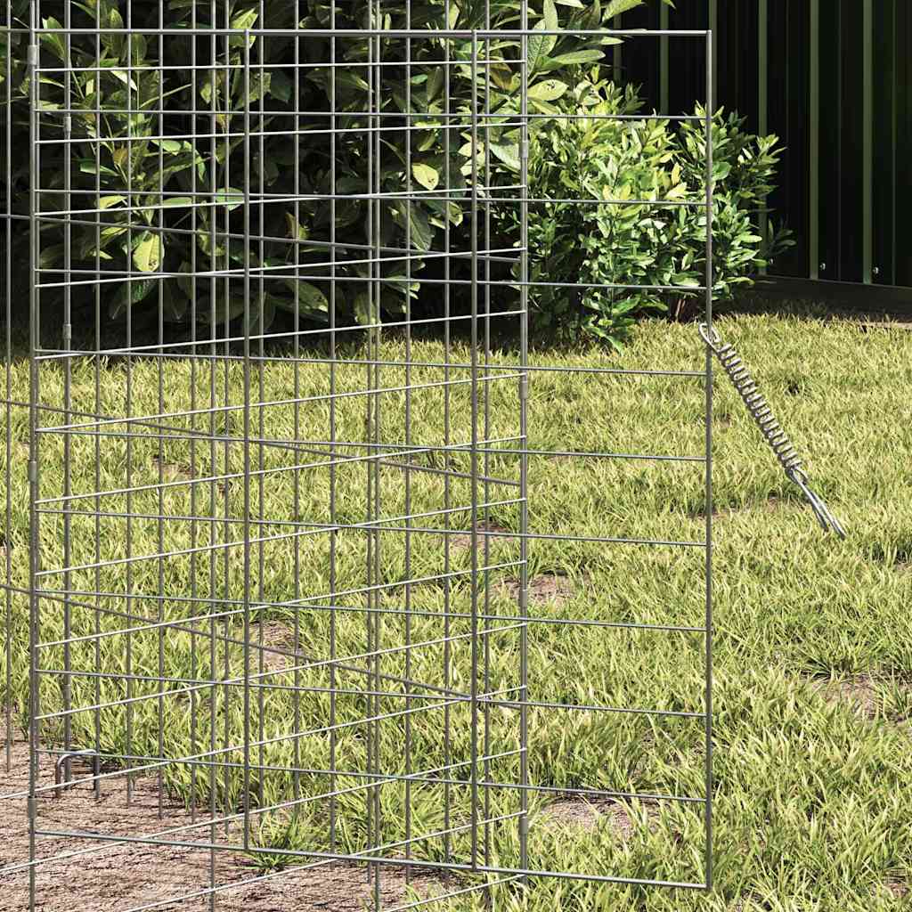 Gabbia per Conigli Argento 600 x 78 x 78 cm Acciaio zincato | homemem39