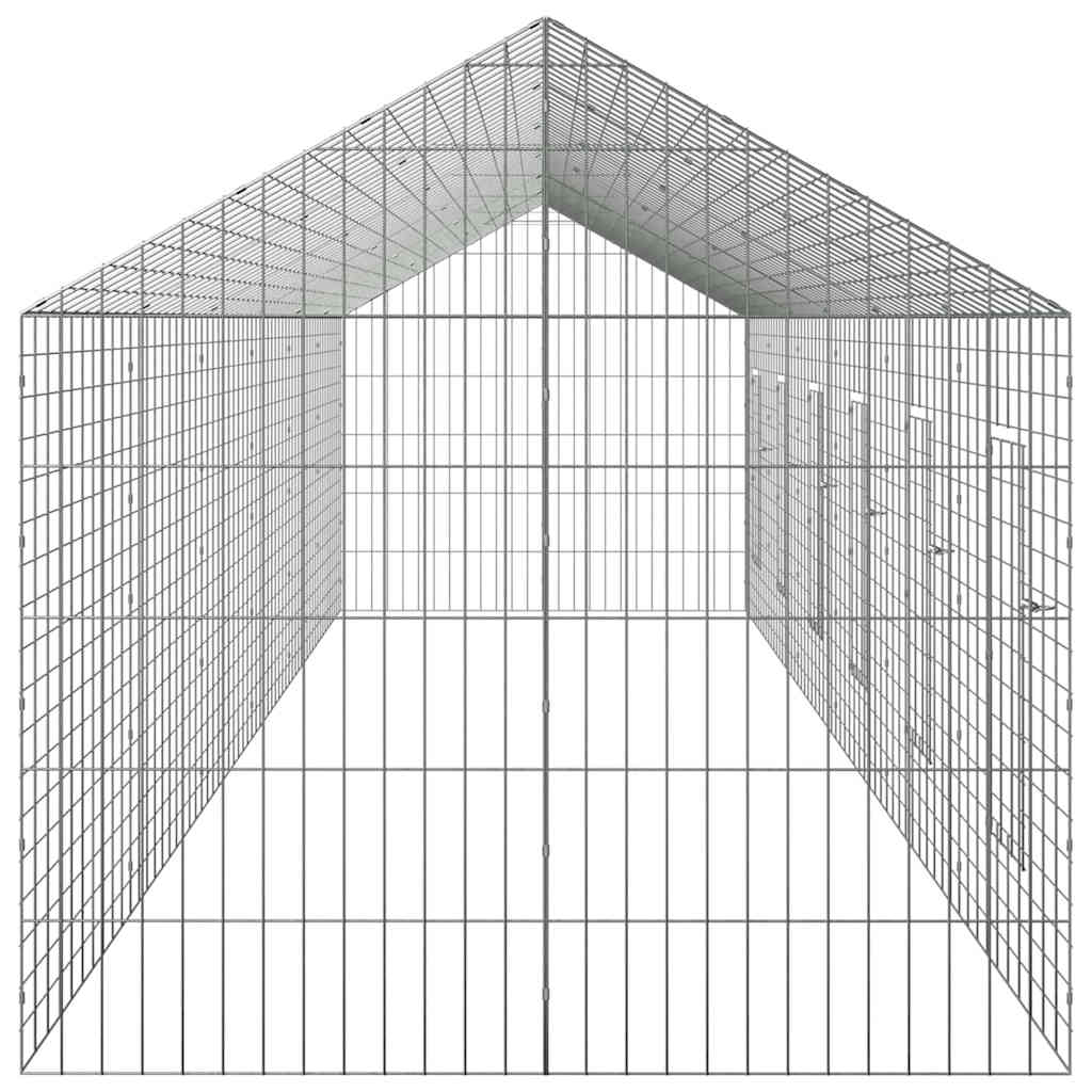Gabbia per Conigli Argento 600 x 78 x 78 cm Acciaio zincato | homemem39