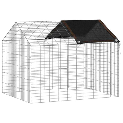 Gabbia per Conigli Argento 100 x 78 x 78 cm Acciaio zincato | homemem39