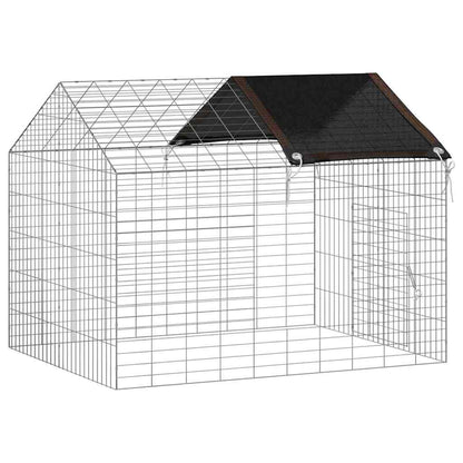 Gabbia per Conigli Argento 100 x 78 x 78 cm Acciaio zincato | homemem39