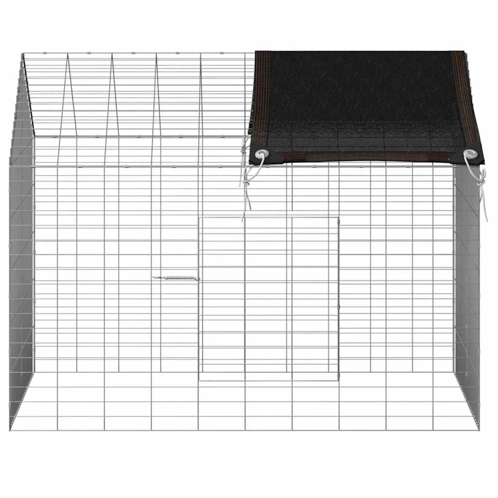 Gabbia per Conigli Argento 100 x 78 x 78 cm Acciaio zincato | homemem39