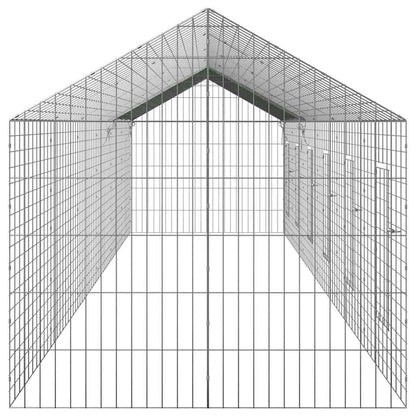 Gabbia per Conigli Argento 600 x 78 x 78 cm Acciaio zincato | homemem39
