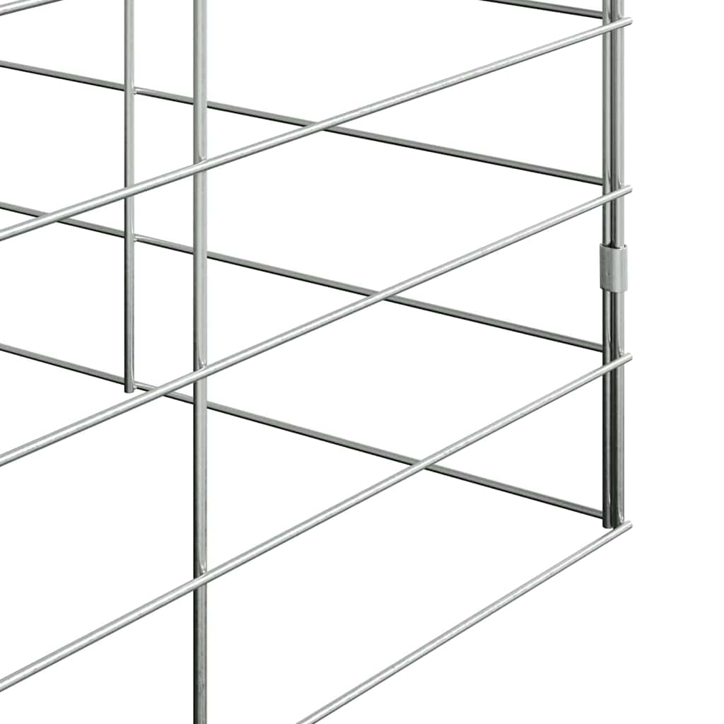 Gabbia per Conigli Argento 100 x 100 x 210 cm Acciaio zincato | homemem39