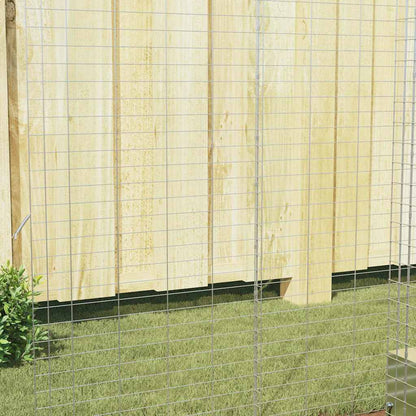 Gabbia per Conigli Argento 100 x 100 x 210 cm Acciaio zincato | homemem39