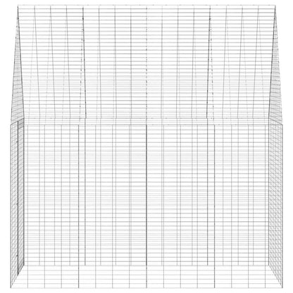 Gabbia per Conigli Argento 200 x 100 x 210 cm Acciaio zincato | homemem39