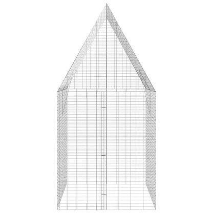 Gabbia per Conigli Argento 200 x 100 x 210 cm Acciaio zincato | homemem39