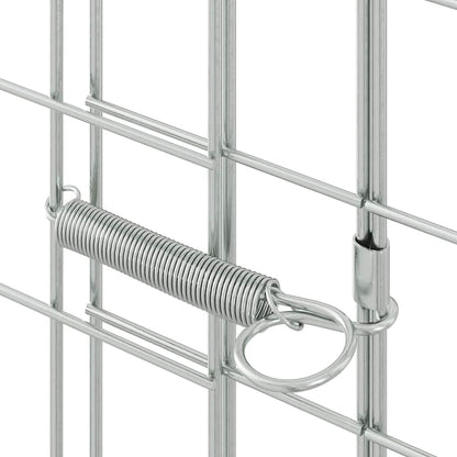 Gabbia per Conigli Argento 300 x 100 x 210 cm Acciaio zincato | homemem39