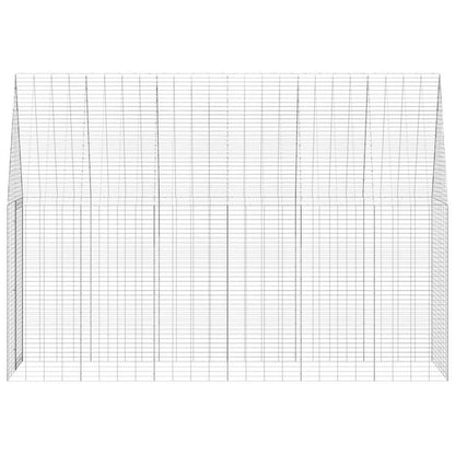 Gabbia per Conigli Argento 300 x 100 x 210 cm Acciaio zincato | homemem39