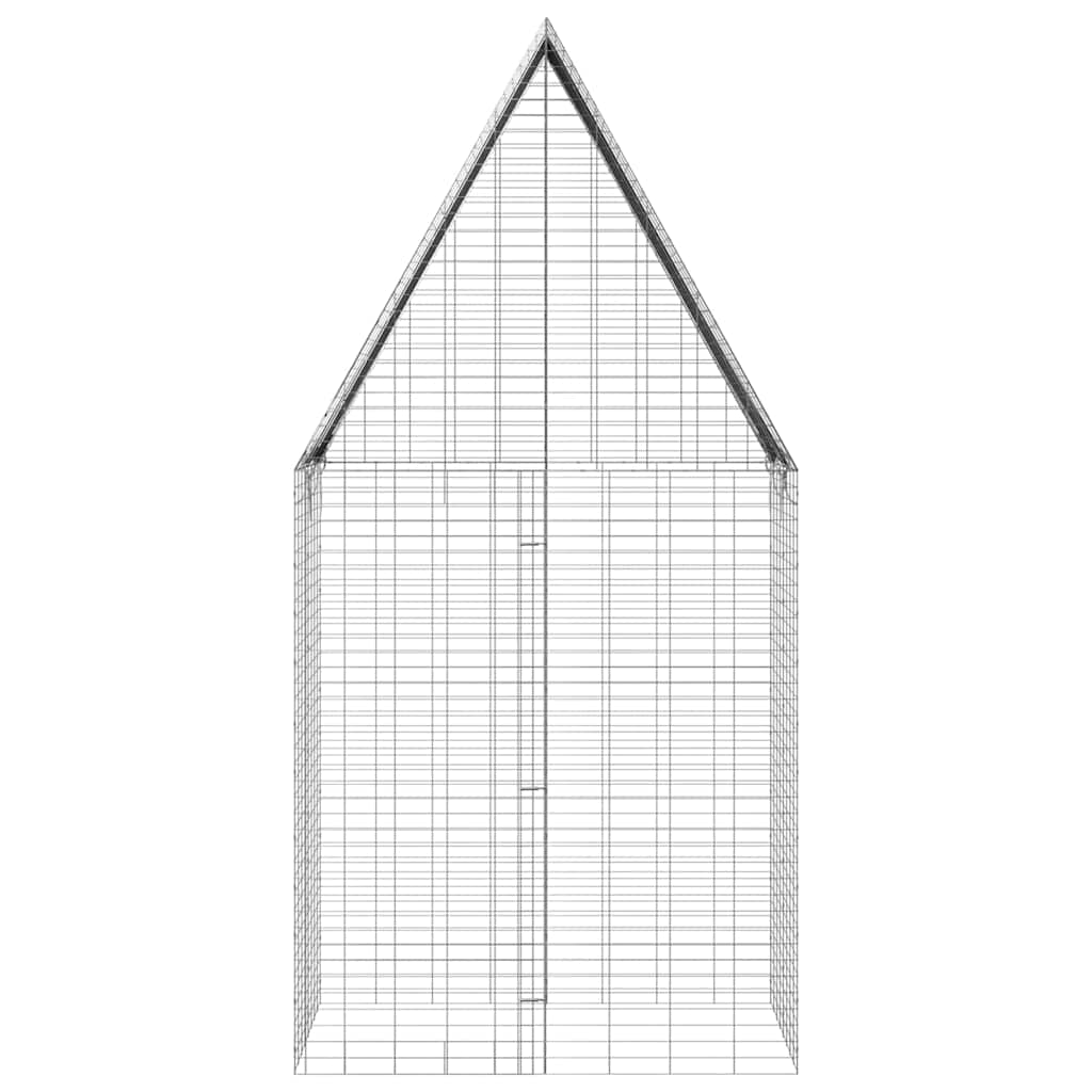 Gabbia per Conigli Argento 100 x 100 x 210 cm Acciaio zincato | homemem39