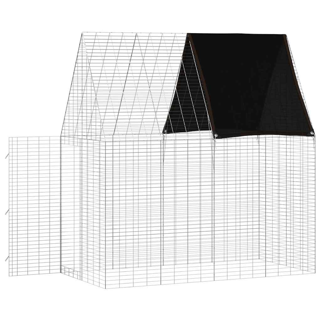 Gabbia per Conigli Argento 200 x 100 x 210 cm Acciaio zincato | homemem39