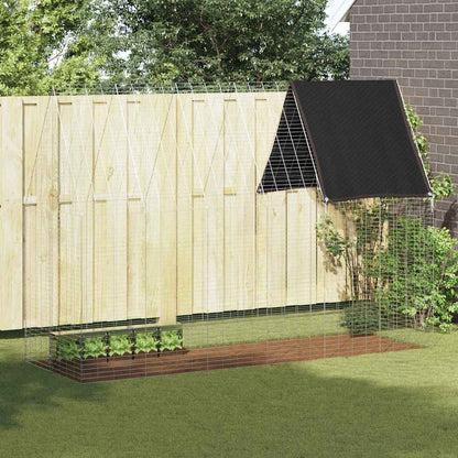 Gabbia per Conigli Argento 300 x 100 x 210 cm Acciaio zincato | homemem39